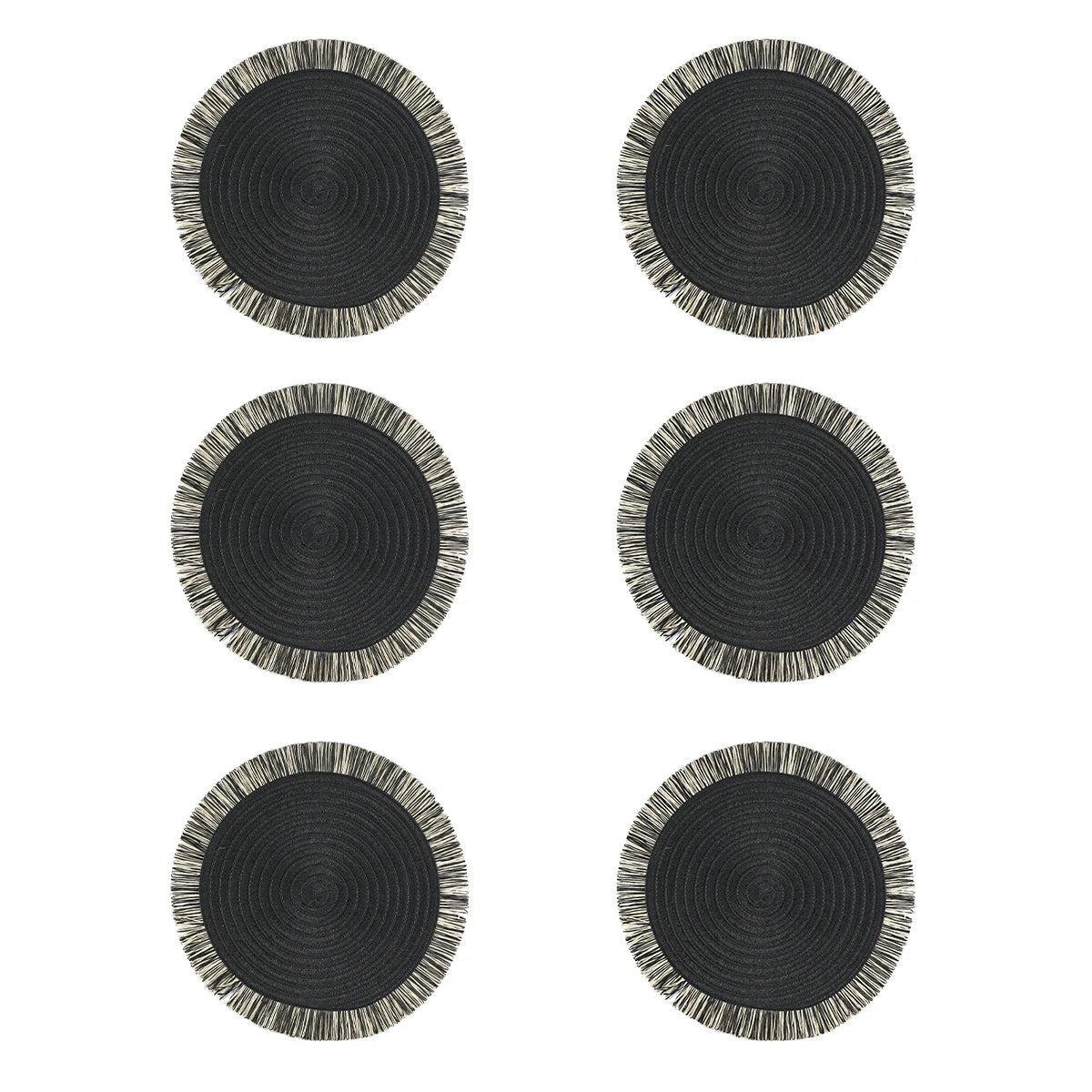 Round Placemats Set of 6 for Dining Table