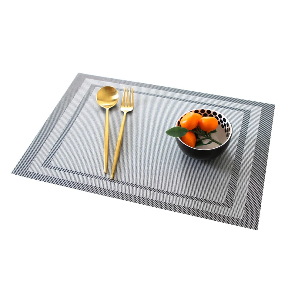 Elegance Weave Heat-Resistant Placemats