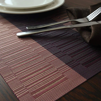 Elegance Weave Heat-Resistant Placemats