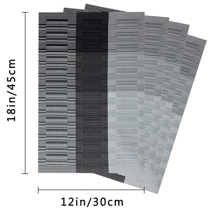 Elegance Weave Heat-Resistant Placemats