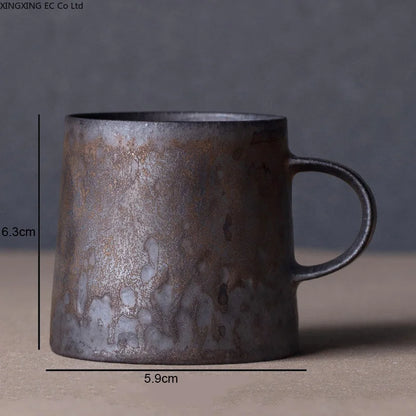 Japanese Style Tea Cup and Saucer – Retro Elegant Set