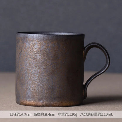 Japanese Style Tea Cup and Saucer – Retro Elegant Set