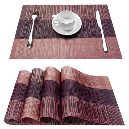 Elegance Weave Heat-Resistant Placemats