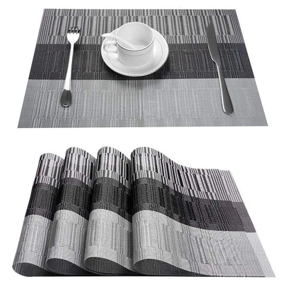 Elegance Weave Heat-Resistant Placemats