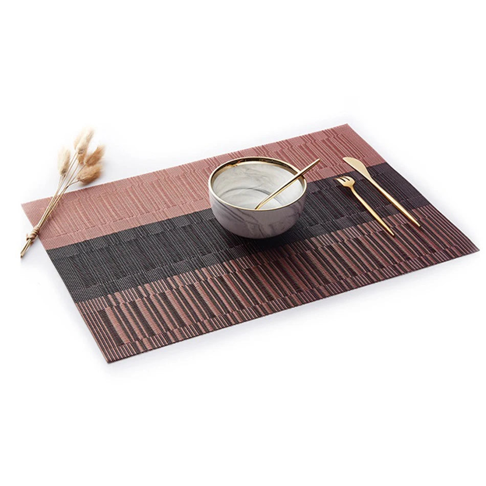 Elegance Weave Heat-Resistant Placemats