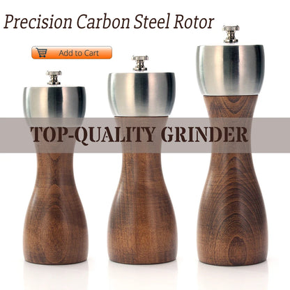 Molinillo de pimienta - Salero y pimentero acrílico Grosor ajustable mediante rotor de cerámica Accesorios de cocina