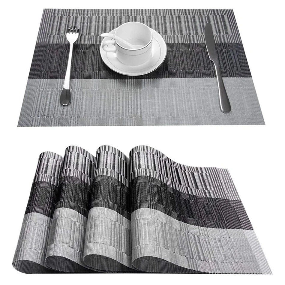 Elegance Weave Heat-Resistant Placemats