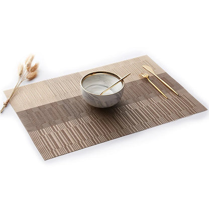 Elegance Weave Heat-Resistant Placemats