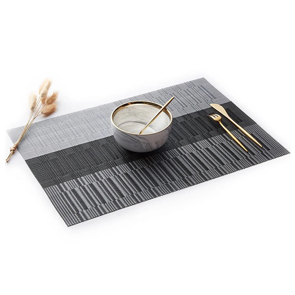 Elegance Weave Heat-Resistant Placemats