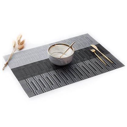 Elegance Weave Heat-Resistant Placemats