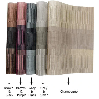 Elegance Weave Heat-Resistant Placemats