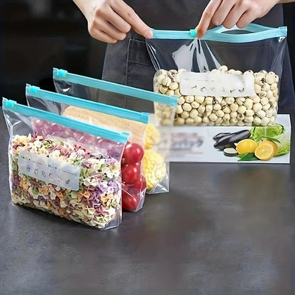 Sacos de Silicone Reutilizáveis – Mantém Alimentos Frescos