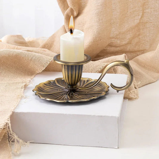 European Church Candle Holder Elegant Living Room Decor