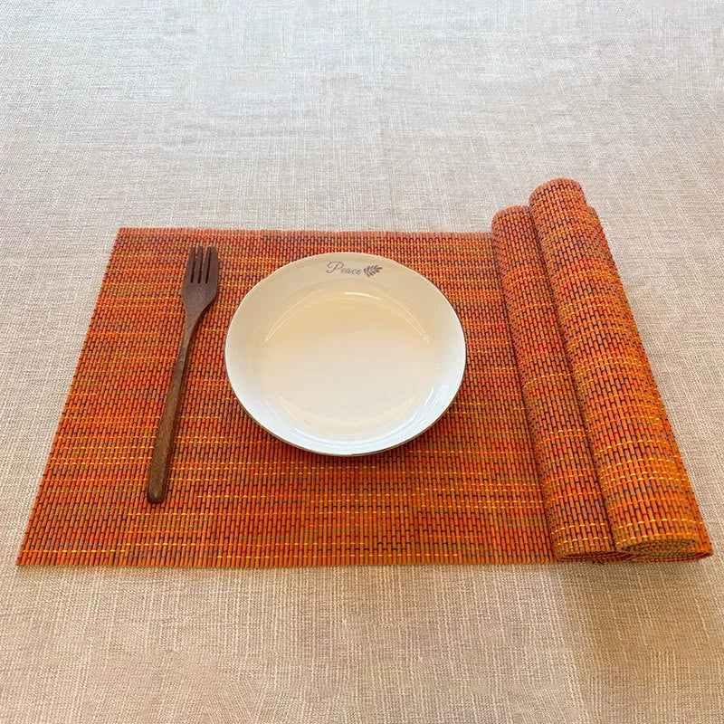 Manteles individuales de bambú ecológicos