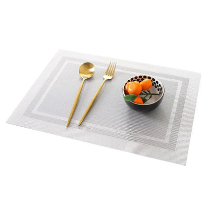 Elegance Weave Heat-Resistant Placemats