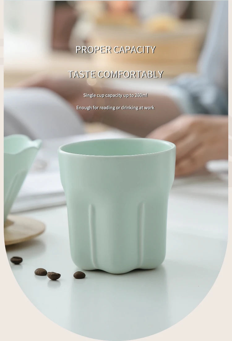 Ceramic Coffee Dripper V01 with Reusable Filter Stand