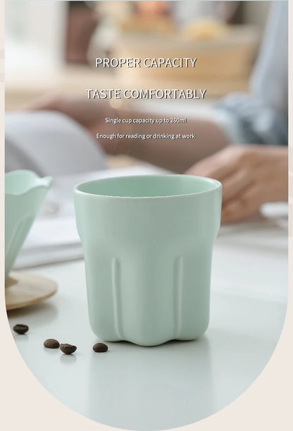 Ceramic Coffee Dripper V01 with Reusable Filter Stand