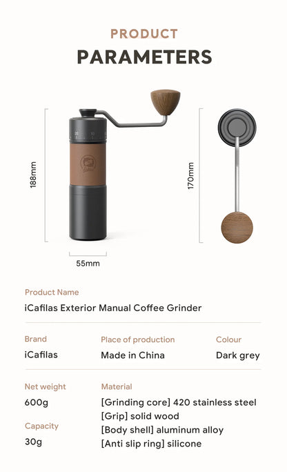 PrecisionBrew™ Manual Coffee Grinder