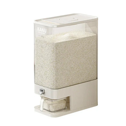 Sealed Rice Storage Container Easy Dispense Kitchen Box