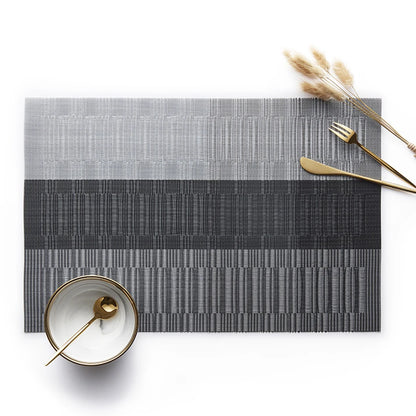 Elegance Weave Heat-Resistant Placemats