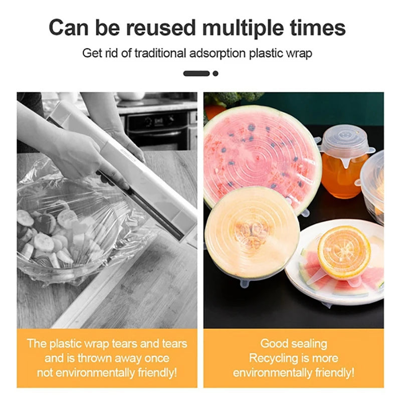 Seal and Store! Flexible Silicone Lids for Fridge and Kitchen Use