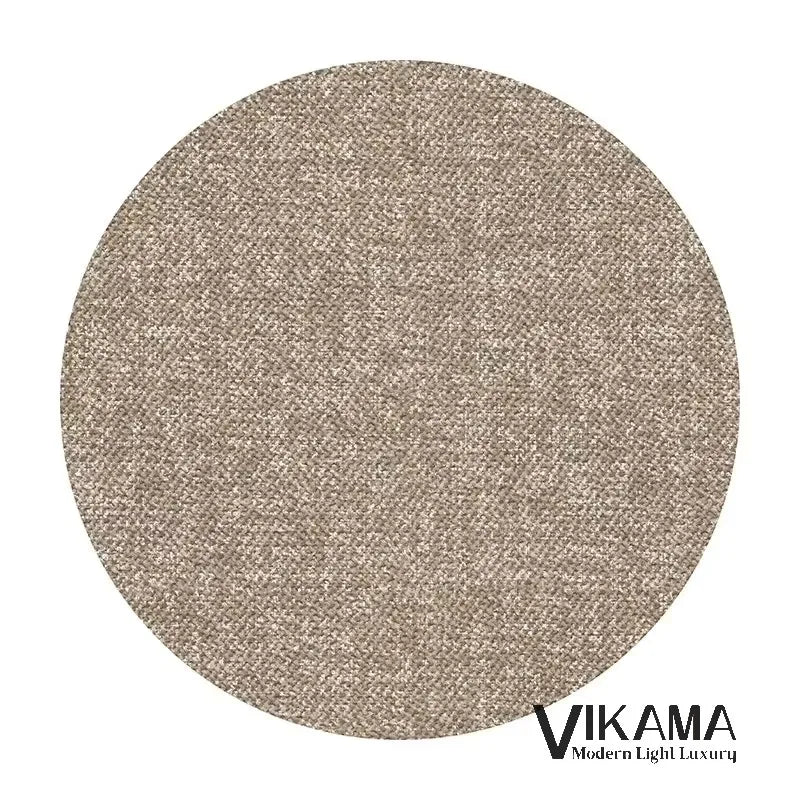 VIKAMA Circular Minimalist Light Luxury Carpet Minimalist Style Sofa Carpet Living Room Home Decoration Washable Floor Mat