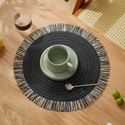 Round Placemats Set of 6 for Dining Table