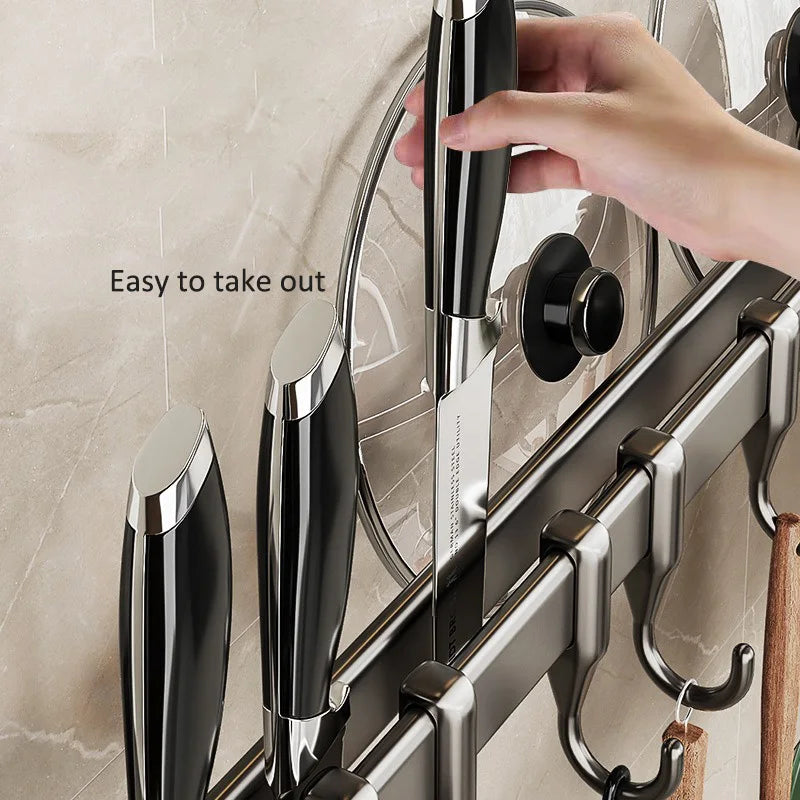 "No Drills, No Mess – Sleek Floating Shelf for All Your Kitchen Essentials