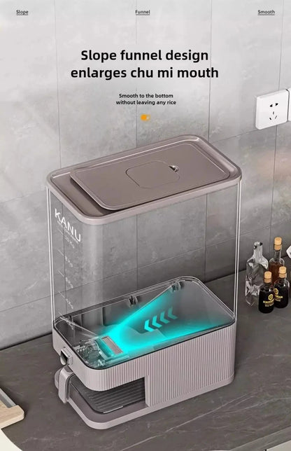 Sealed Rice Storage Container Easy Dispense Kitchen Box