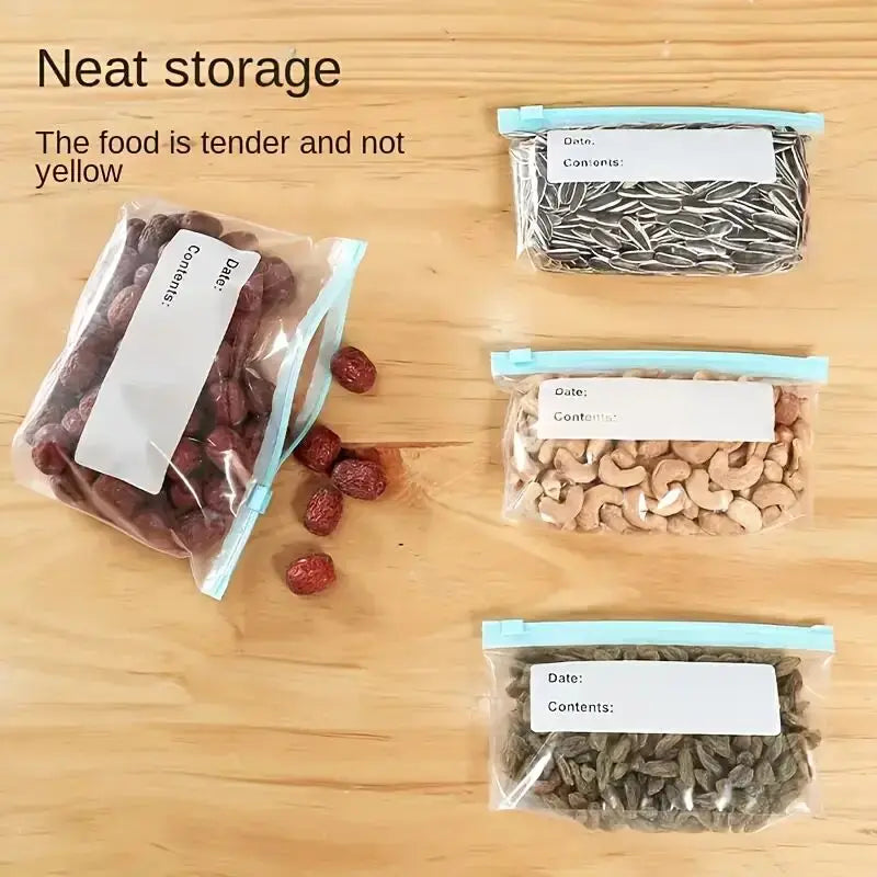 Sacos de Silicone Reutilizáveis – Mantém Alimentos Frescos