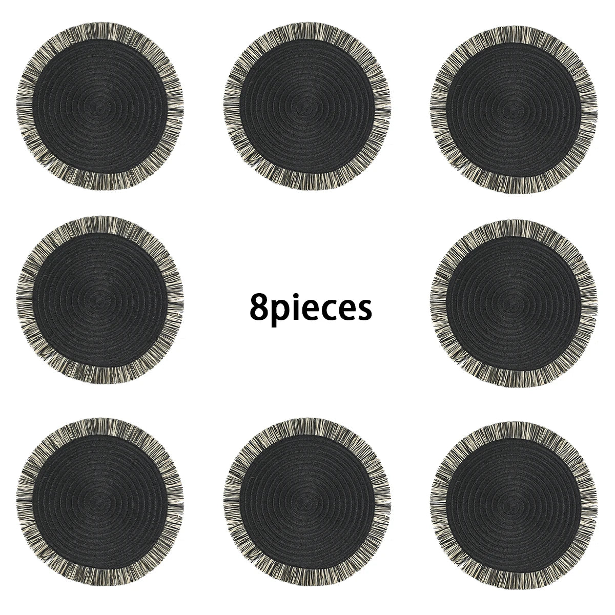 Round Placemats Set of 6 for Dining Table