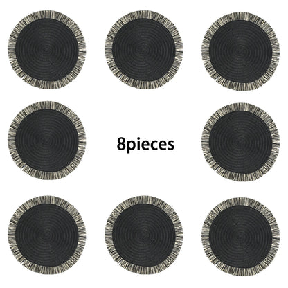 Round Placemats Set of 6 for Dining Table