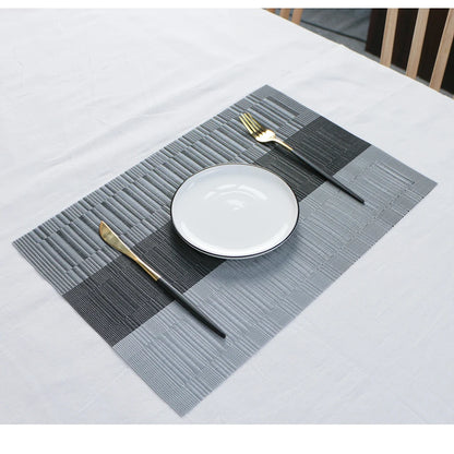 Elegance Weave Heat-Resistant Placemats