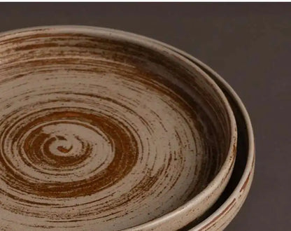 Prato Cerâmico Japonês Borda Reta – Mesa Sofisticada