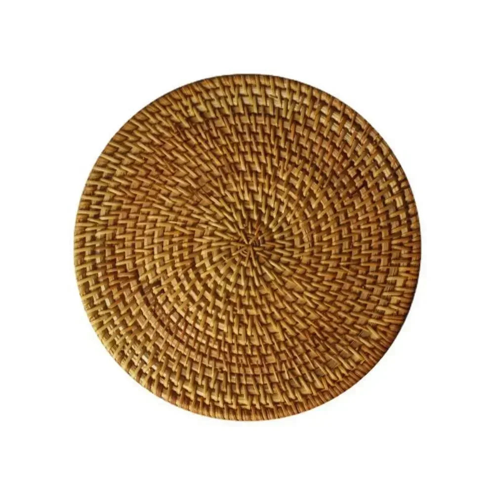 Handmade Rattan Placemat for Natural Dining Decor