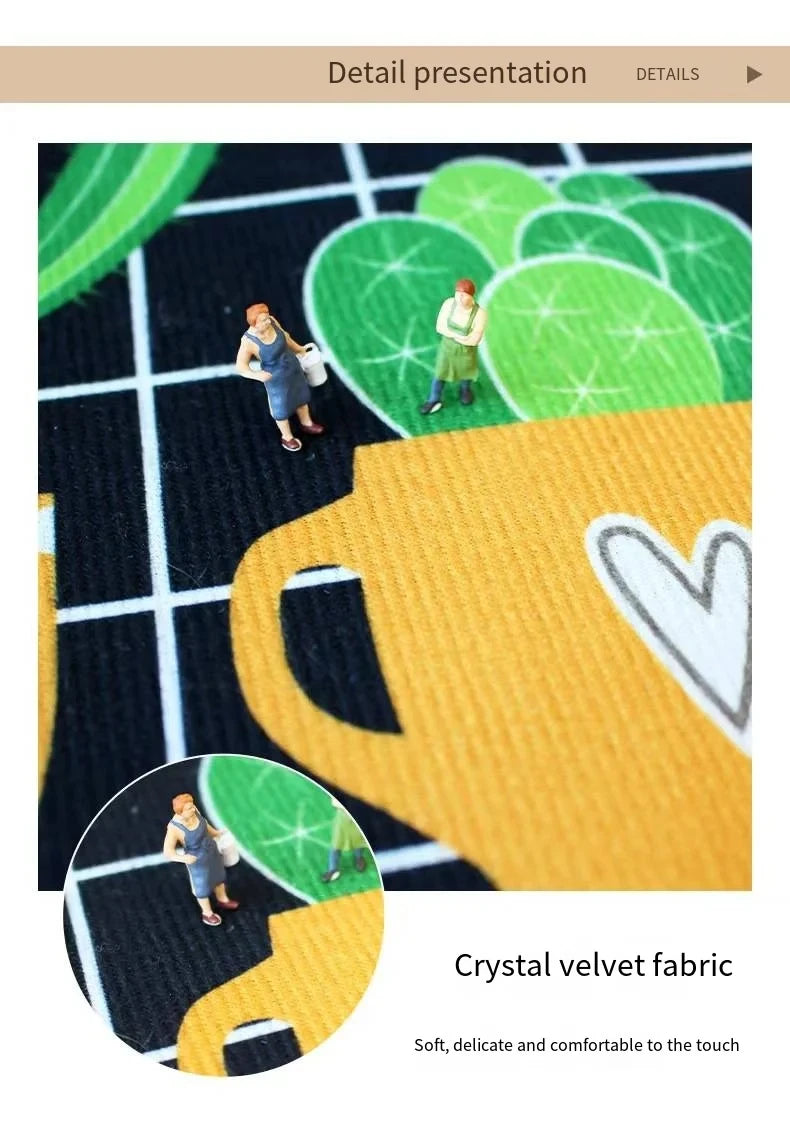 VIKAMA Circular Minimalist Light Luxury Carpet Minimalist Style Sofa Carpet Living Room Home Decoration Washable Floor Mat