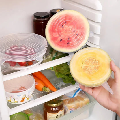 Seal and Store! Flexible Silicone Lids for Fridge and Kitchen Use