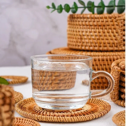 Handmade Rattan Placemat for Natural Dining Decor