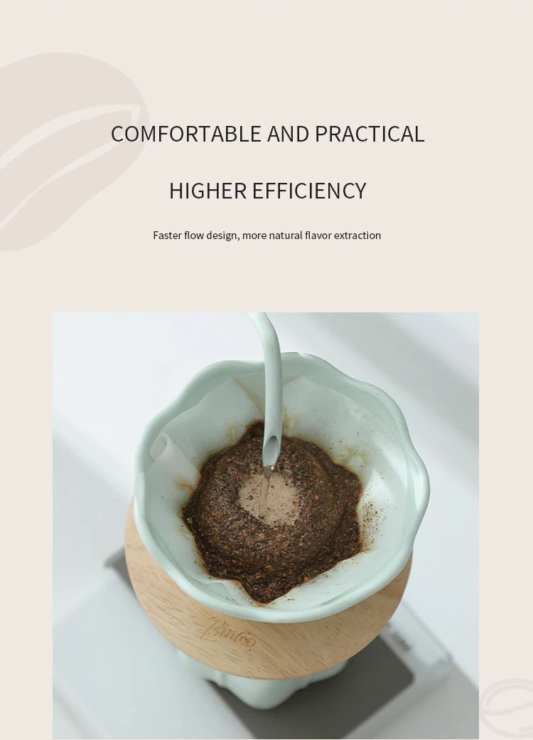 Ceramic Coffee Dripper V01 with Reusable Filter Stand