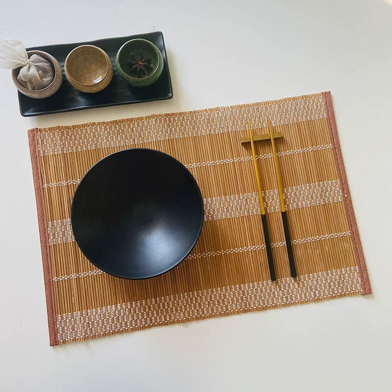 Manteles individuales de bambú ecológicos