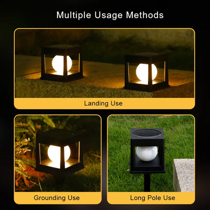 Solar Post Cap Light Easy Outdoor Lighting No Wiring