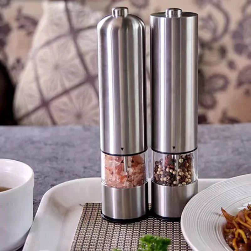 Electric Salt &amp; Pepper Grinder Set