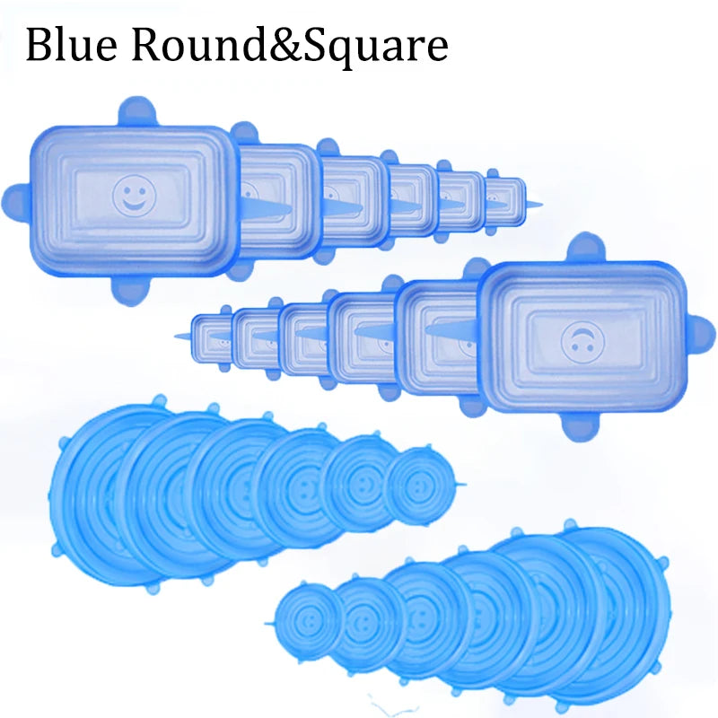 Seal and Store! Flexible Silicone Lids for Fridge and Kitchen Use