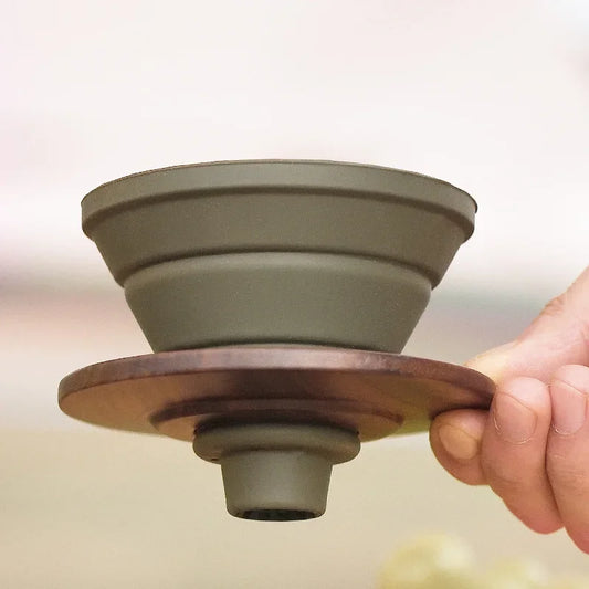 Foldable Silicone Coffee Drippefor Travel Brewingr