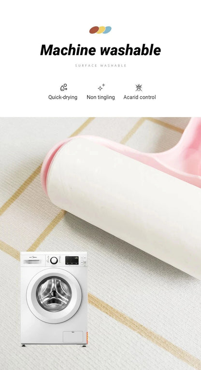 VIKAMA Circular Minimalist Light Luxury Carpet Minimalist Style Sofa Carpet Living Room Home Decoration Washable Floor Mat