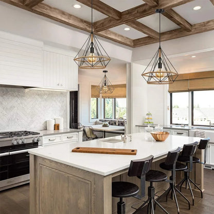 E27 Industrial Lighting Loft Pendant Light Vintage Lamp Shade Loft Coffee Bar Kitchen Hanging Pendant Light Metal and Hemp Rope