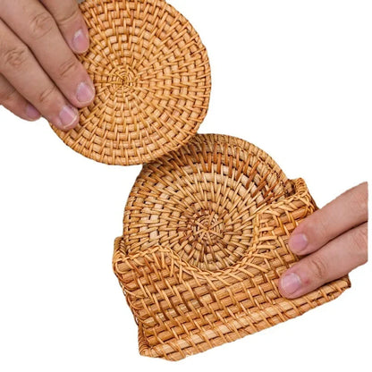Handmade Rattan Placemat for Natural Dining Decor