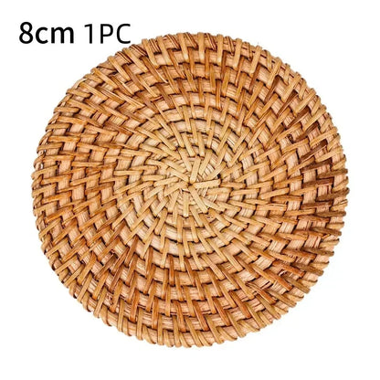 Handmade Rattan Placemat for Natural Dining Decor