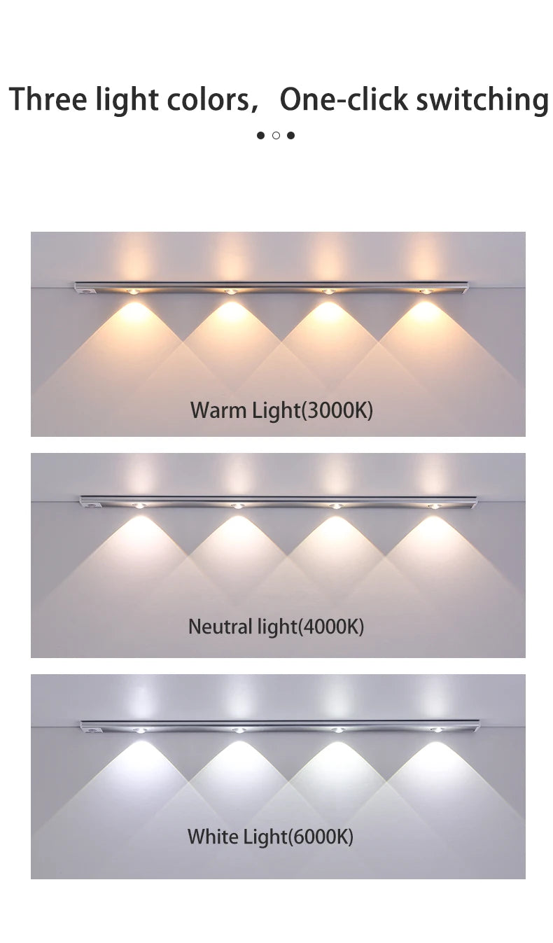 Wireless LED Motion Sensor Light for Cabinet and Wardrobe