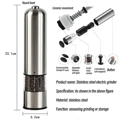 Electric Salt &amp; Pepper Grinder Set